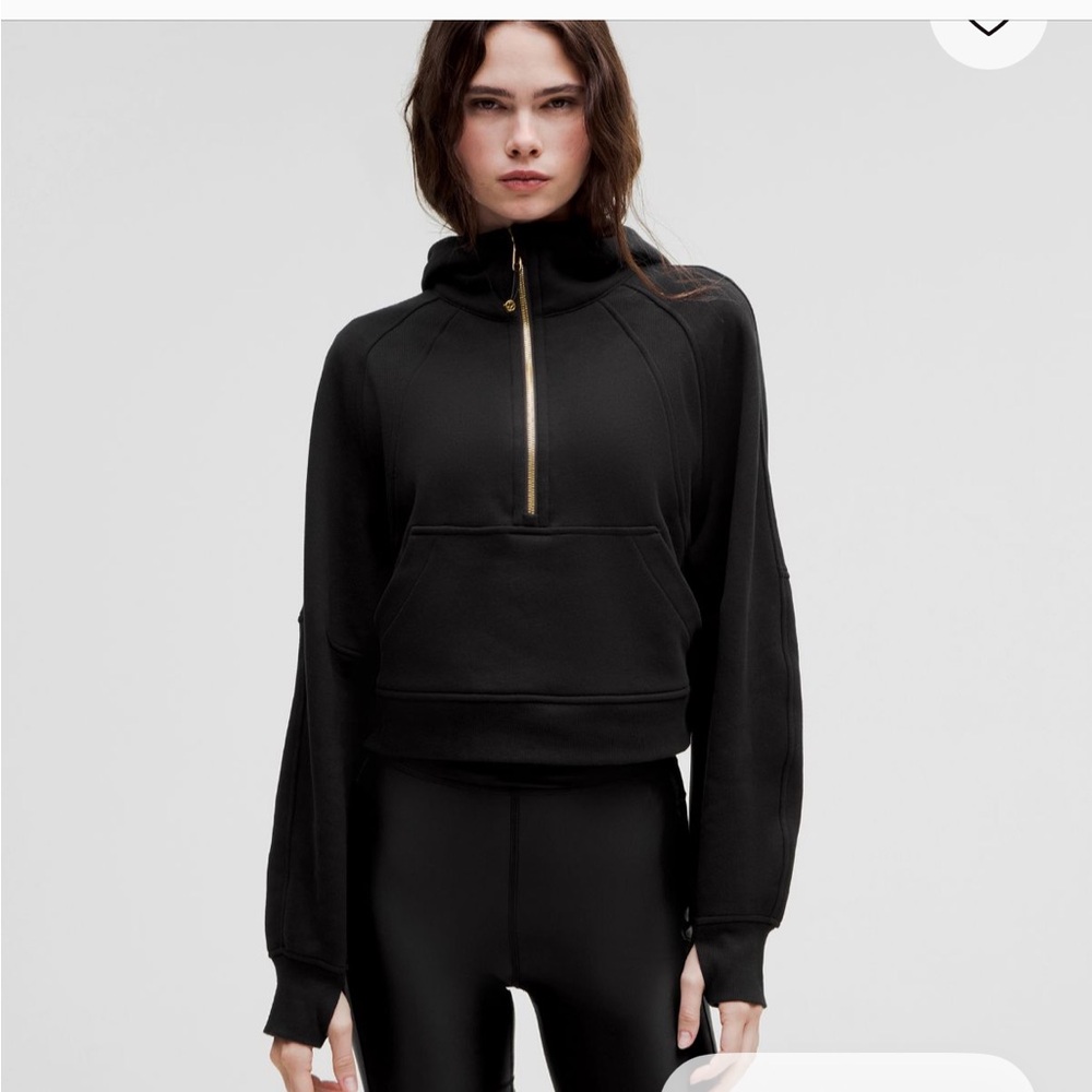 Lululemon Black Scuba Hoodie with Half-Zip - Picture 7 of 8